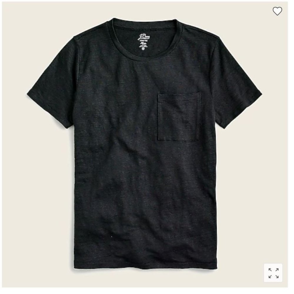 J. Crew Linen Crewneck T-shirt